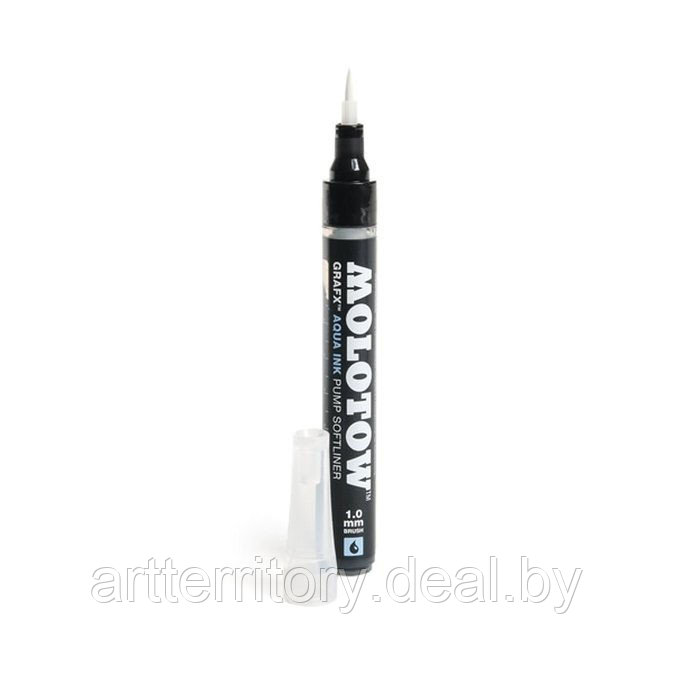 Акварельный маркер GRAFX AQUA INK (сменное перо-кисть 1 мм) (бирюза) - фото 2 - id-p158812487