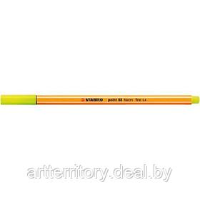 Ручка-линер STABILO Point 88 (флуоресцентный желтый)