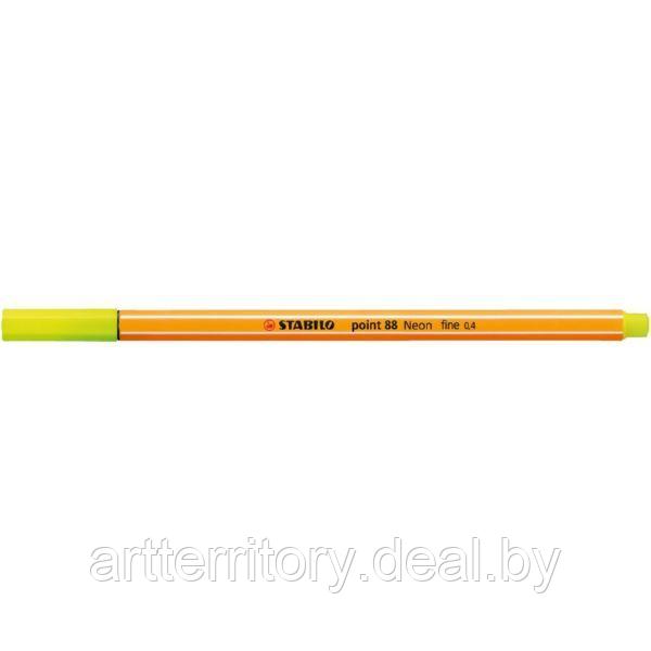 Ручка-линер STABILO Point 88 (флуоресцентный желтый) - фото 1 - id-p158817605