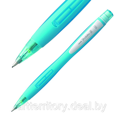 Карандаш механический Mitsubishi Pencil SHALAKU S, 0.5мм. (корпус: голубой)