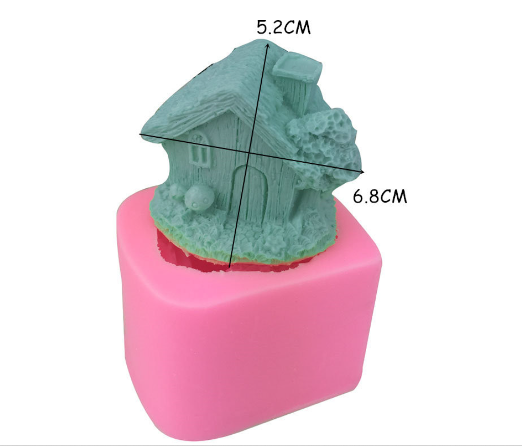 Молд (форма) силиконовый " Домик" 3D для различных материалов. - фото 2 - id-p158825287