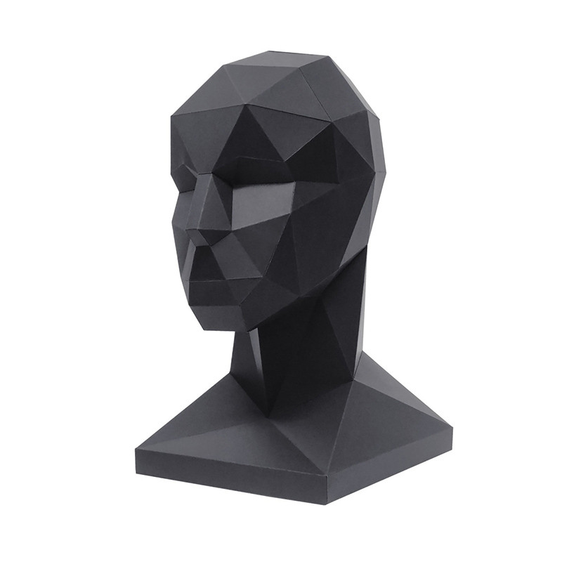 Голова для аксессуаров. 3D конструктор - оригами из картона - фото 1 - id-p158829309