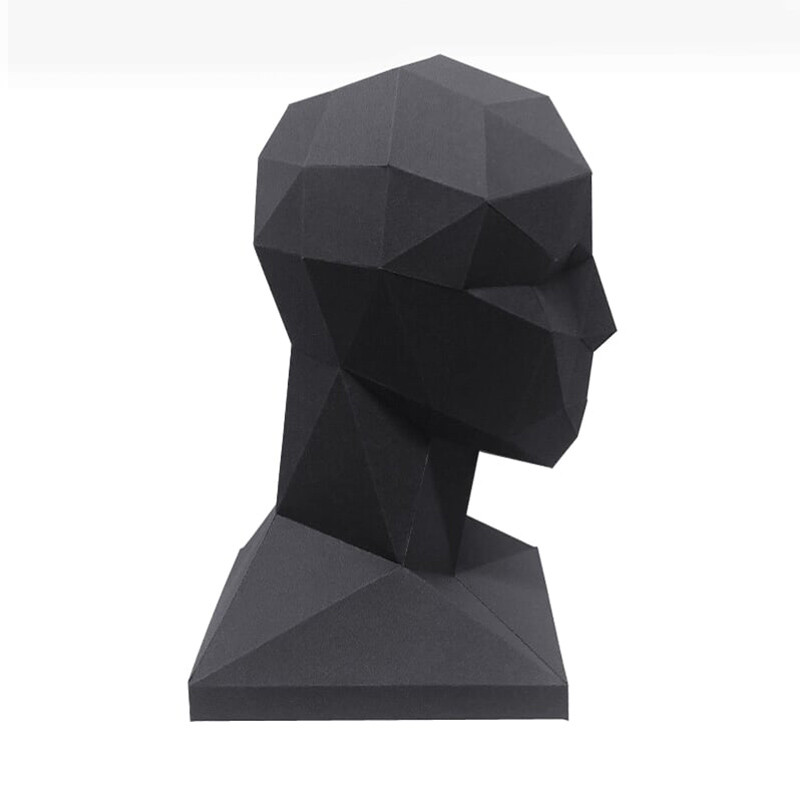 Голова для аксессуаров. 3D конструктор - оригами из картона - фото 2 - id-p158829309