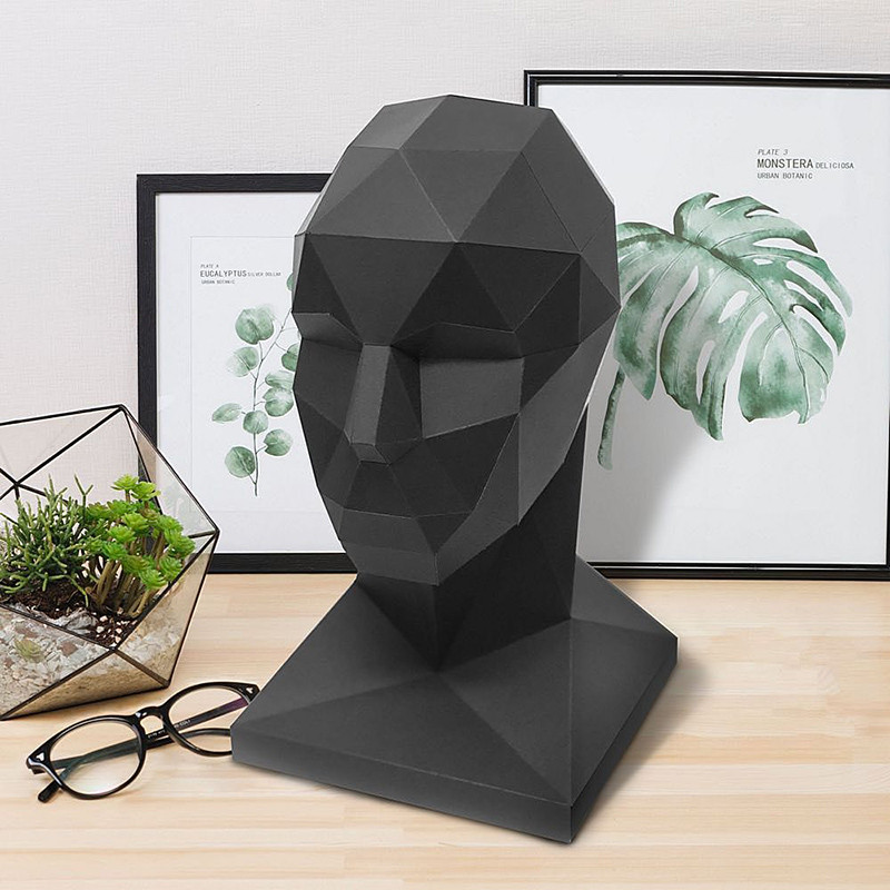 Голова для аксессуаров. 3D конструктор - оригами из картона - фото 3 - id-p158829309