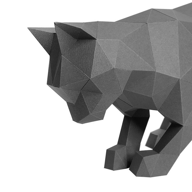 Кот Дымок. 3D конструктор - оригами из картона