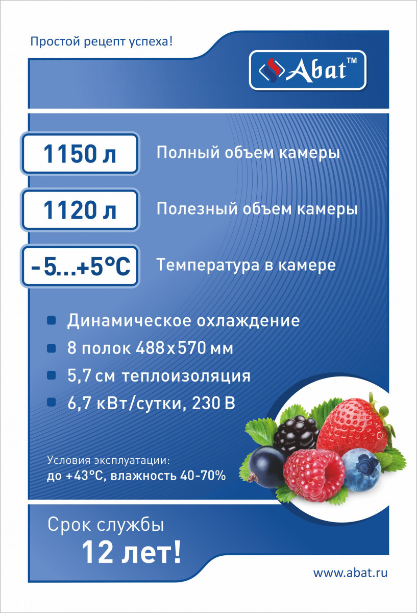 Шкаф холодильный Abat ШХ-1,0 краш. - фото 3 - id-p158829943