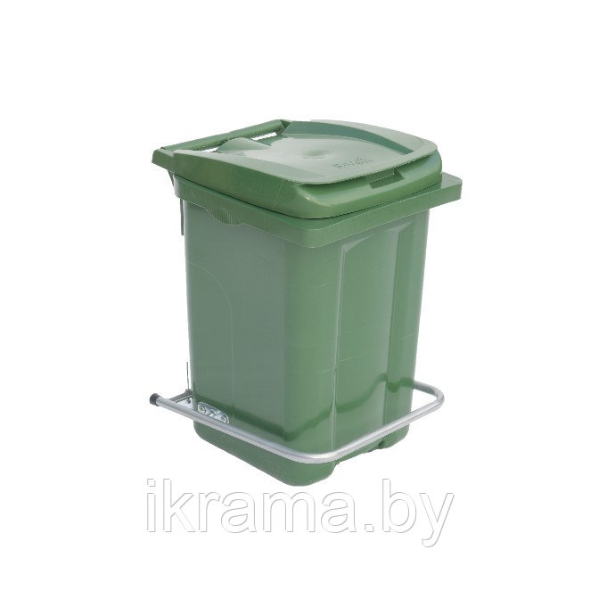 Мусорный контейнер 60 литров, зеленый