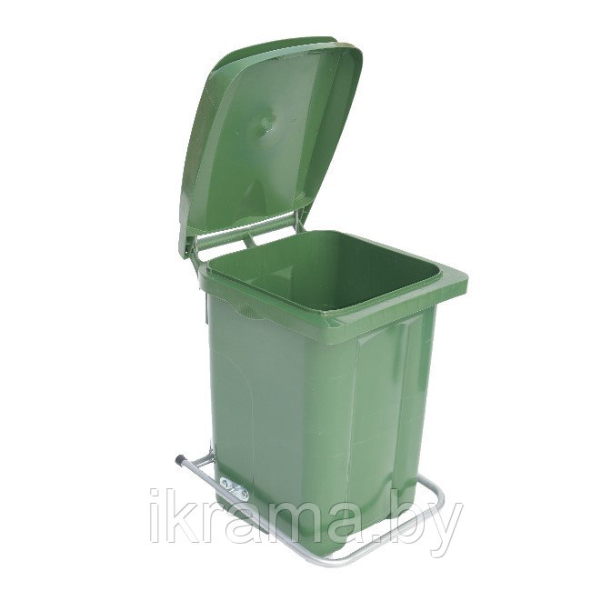 Мусорный контейнер 60 литров, зеленый - фото 2 - id-p158830134
