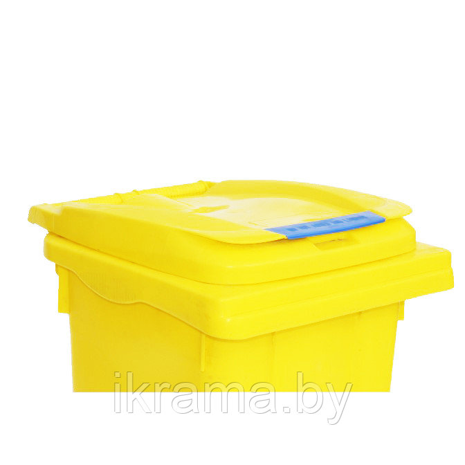 Мусорный контейнер 120 литров, желтый - фото 2 - id-p158830137
