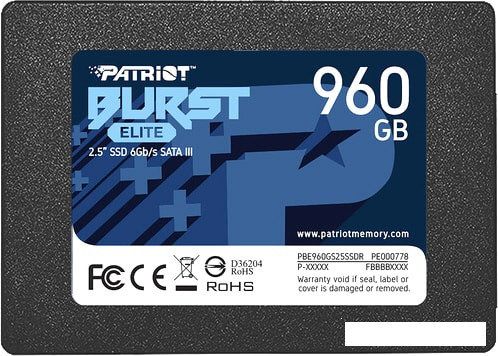 SSD Patriot Burst Elite 1.92TB PBE192TS25SSDR, фото 2