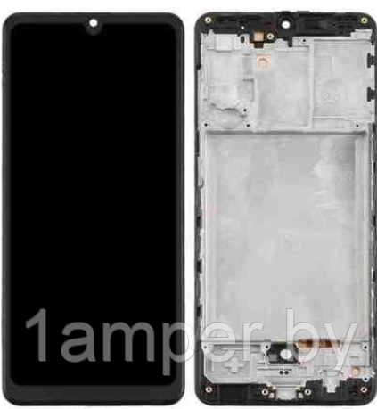 Дисплей AMOLED для Samsung Galaxy A31/A315 В сборе с тачскрином. С рамкой. Черный