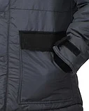 Куртка зимняя 5501 серая с черным, фото 5