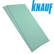 Гипсокартон стеновой влагостойкий Knauf 2500х1200х12.5, лист 3м