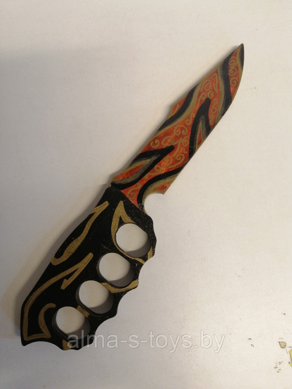 Нож-кастет деревянный цветной - фото 5 - id-p158900989