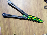 Деревянный нож-бабочка, принт, лак, дизайн 1,2, фото 3