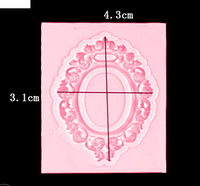 Молд (форма) силиконовый " Рамка овальная №2 " для различных материалов.