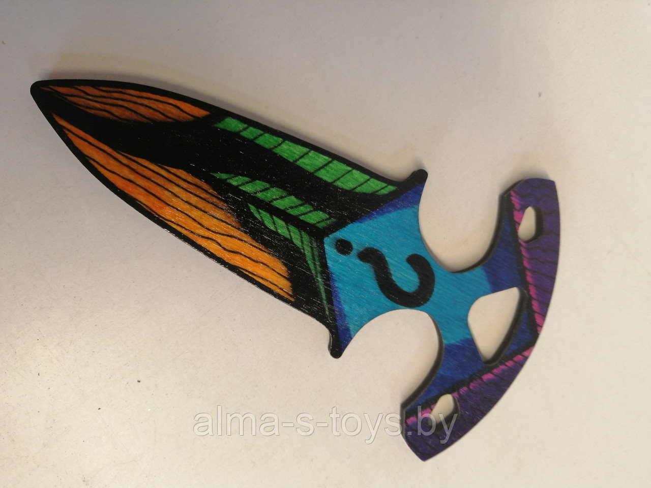 Нож тычковый цветной из дерева - фото 4 - id-p158901634