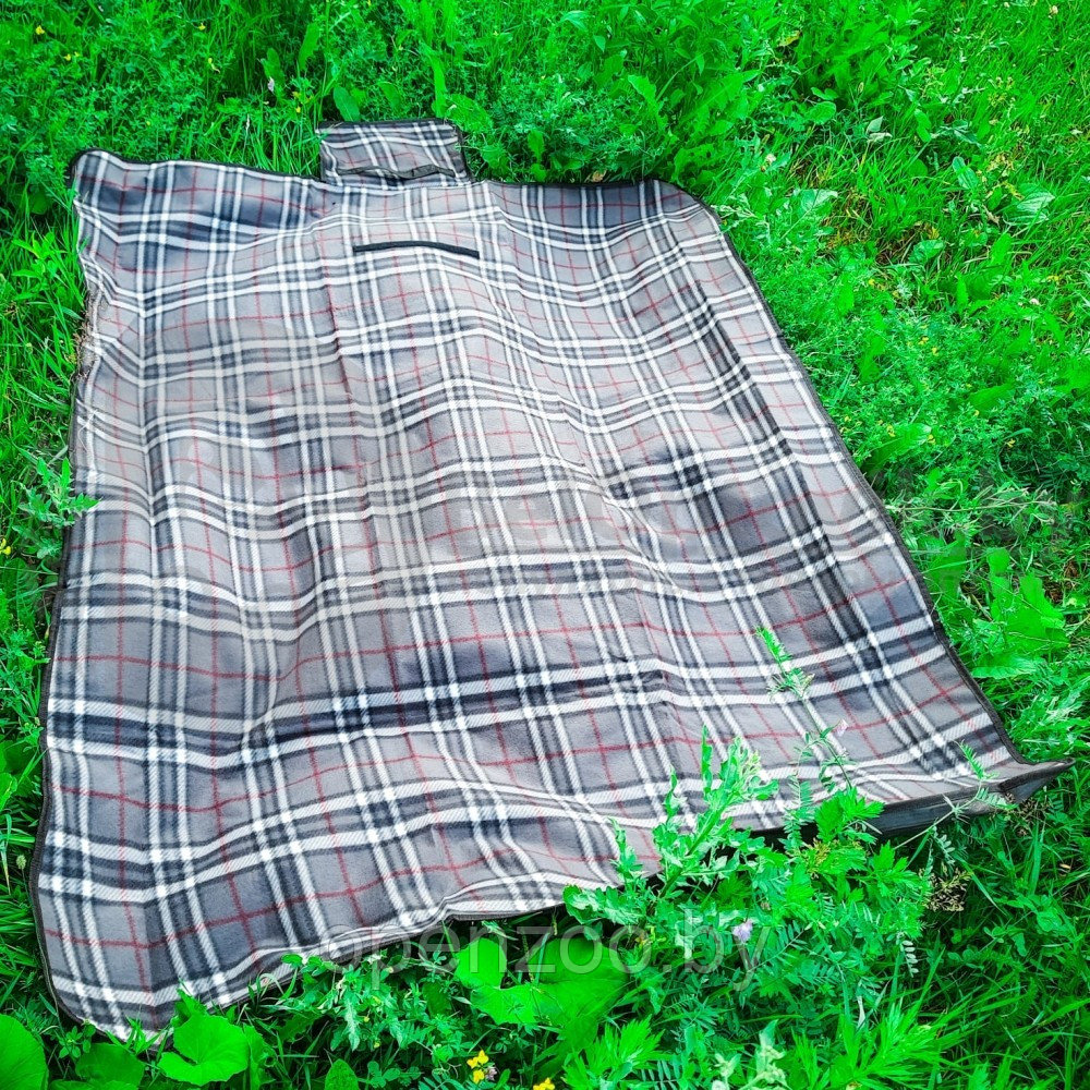 Плед (коврик) складной для пикника с непромокаемой подкладкой, 110х150 см - фото 5 - id-p158903119