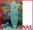 Детский скейт арт. 8312 Граффити Пенни борд пенниборд светящиеся колеса (роликовая доска) длина 56 см с ручкой, фото 5