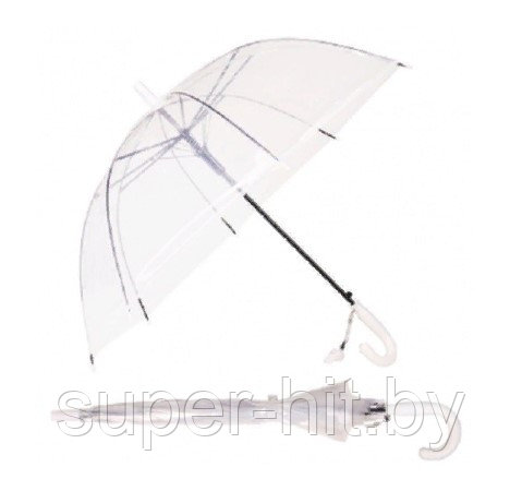 Детский зонт, купол прозрачный со свистком в ассортименте - фото 1 - id-p158925260