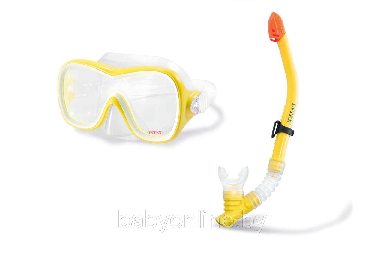 Набор Маска и трубка для плавания для взрослых и детей от 8 лет Арт 55647 Intex - фото 1 - id-p158967084
