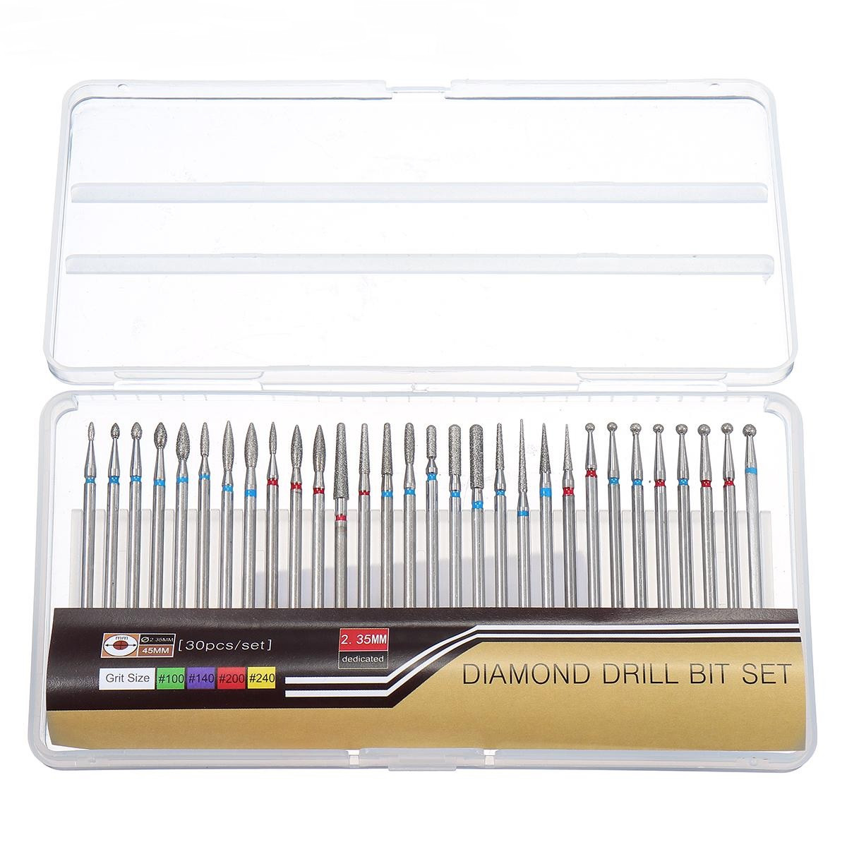 НАБОР НАСАДОК НА ФРЕЗЕР DIAMOND DRILL BIT SET, (30 ШТ.)