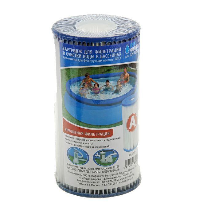 Картридж для очистки воды в бассейнах МАК, для фильтров INTEX, одинарный, тип А - фото 1 - id-p128167374
