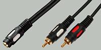 PREMIER Шнур 1 x RCA "гн" 2 x RCA позолоченный OD4.0x8.0мм