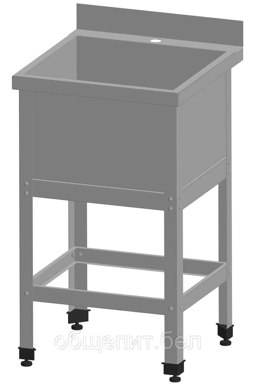 Ванна моечная 1-гнездная, 700х700х850, (глубина 350)