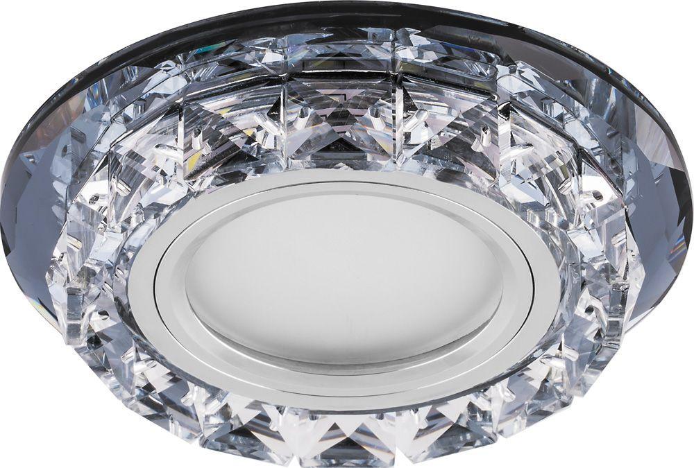 Точечный светильник с LED подсветкой Feron CD878 потолочный MR16 G5.3 прозрачный