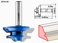 Фреза кромочная для углового сращивания, D= 38,1мм, рабочая длина-17,1мм,хв.-12мм, ЗУБР Профессионал