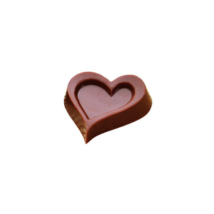 Поликарбонатная форма для конфет "Сердце фигурное с выемкой", МА1613, Martellato - фото 1 - id-p158994869