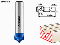 Фреза пазовая фасонная, ЗУБР 10x8мм, радиус 5мм, №4