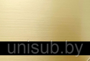 ABS-пластик двухслойный 1200x600x1,5мм золото матовое/на чёрном (лазер)