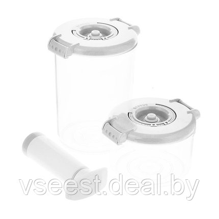 Контейнеры для вакуумных упаковщиков STATUS, набор VAC-RD-Round White, фото 2