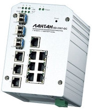 SD-3307-GC - Промышленный неуправляемый коммутатор 7 х 10/100TX + 3 х 1000T/SFP Combo; -20°C – 70°C