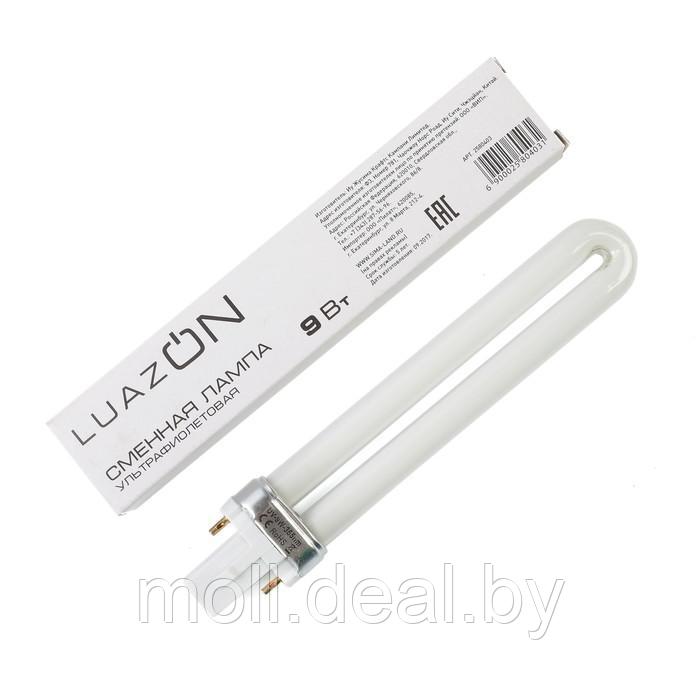 Сменная лампа LuazON LUF-20, ультрафиолетовая, 9 Вт, белая - фото 1 - id-p156192022
