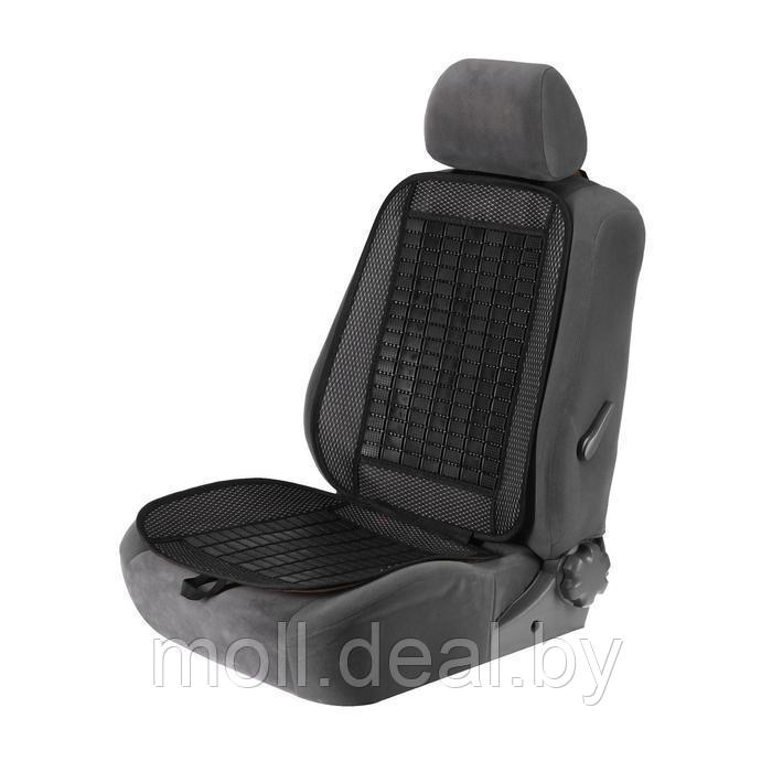 Накидка-массажер TORSO на сиденье, 123×47 см, пластиковые вставки, черный
