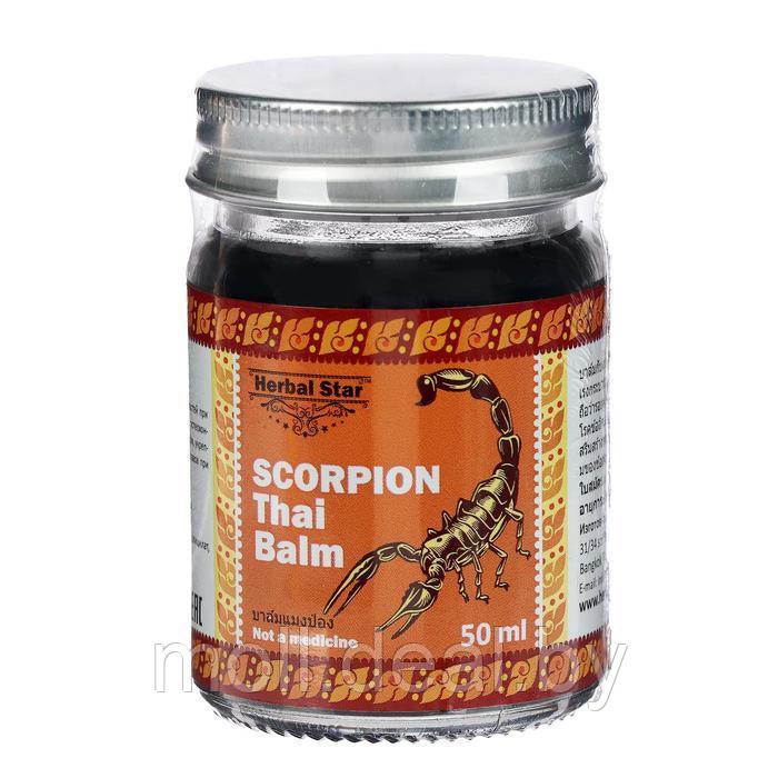 Тайский бальзам для суставов Herbal Star "Скорпион", при радикулите, ревматизме и остеохондрозе, 50 мл - фото 1 - id-p157729466