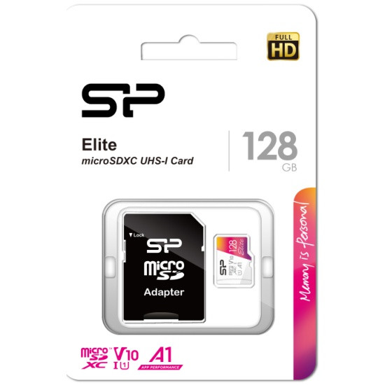 Карта памяти Silicon Power Elite microSDXC 128GB class 10 UHS-I