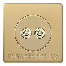 Рамка 1-местная Varilight, цвет Brushed Brass (матовая латунь), фото 2