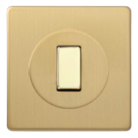 Перекрёстный переключатель Varilight 10А, Brushed Brass (матовая латунь) - фото 2 - id-p158737652