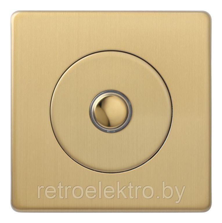 Кнопка выключатель/переключатель 6А в сборе, Brushed Brass (матовая латунь) - фото 2 - id-p158888172