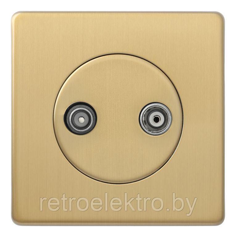 Механизм TV/FM в сборе, Brushed Brass (матовая латунь) - фото 2 - id-p158889095