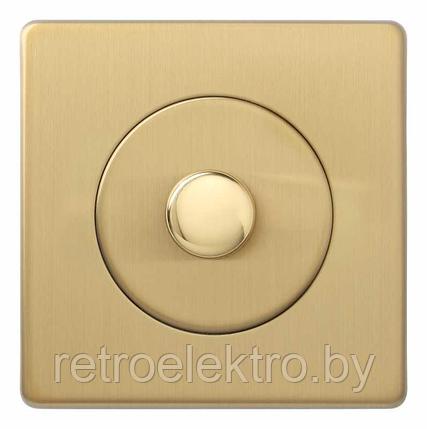 Диммер электромеханический 1х60-400W, Brushed Brass (матовая латунь), фото 2