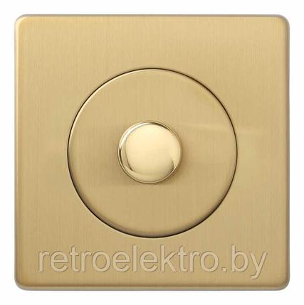 Диммер электромеханический 1х60-400W, Brushed Brass (матовая латунь), фото 2