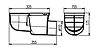 Дождеприемник для ливневой канализации с набором колец и решеткой, горизонтальный выпуск DN110 MCH325D, фото 2