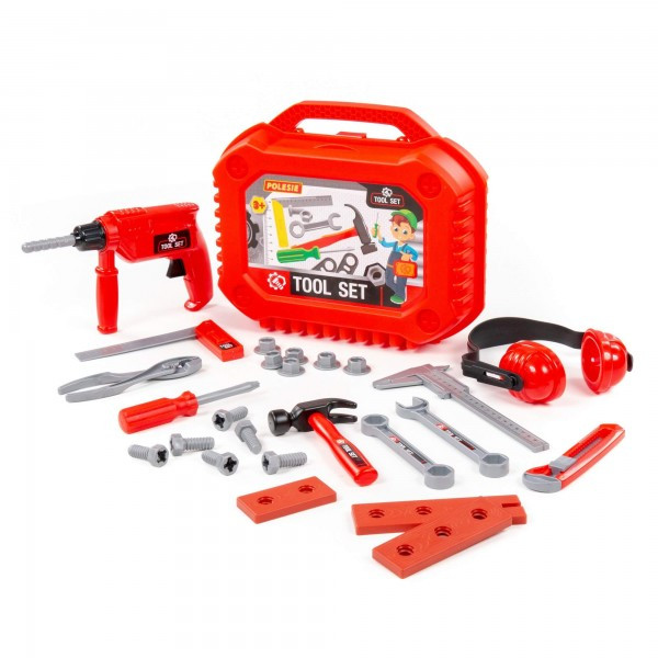 Детский игрушечный набор инструментов №18 (27 элементов) (в чемоданчике) арт. 89441 Полесье - фото 1 - id-p159111837