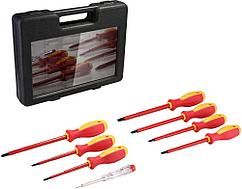 Набор отверток с индикатором напряжения DEKO HT04 SET 8