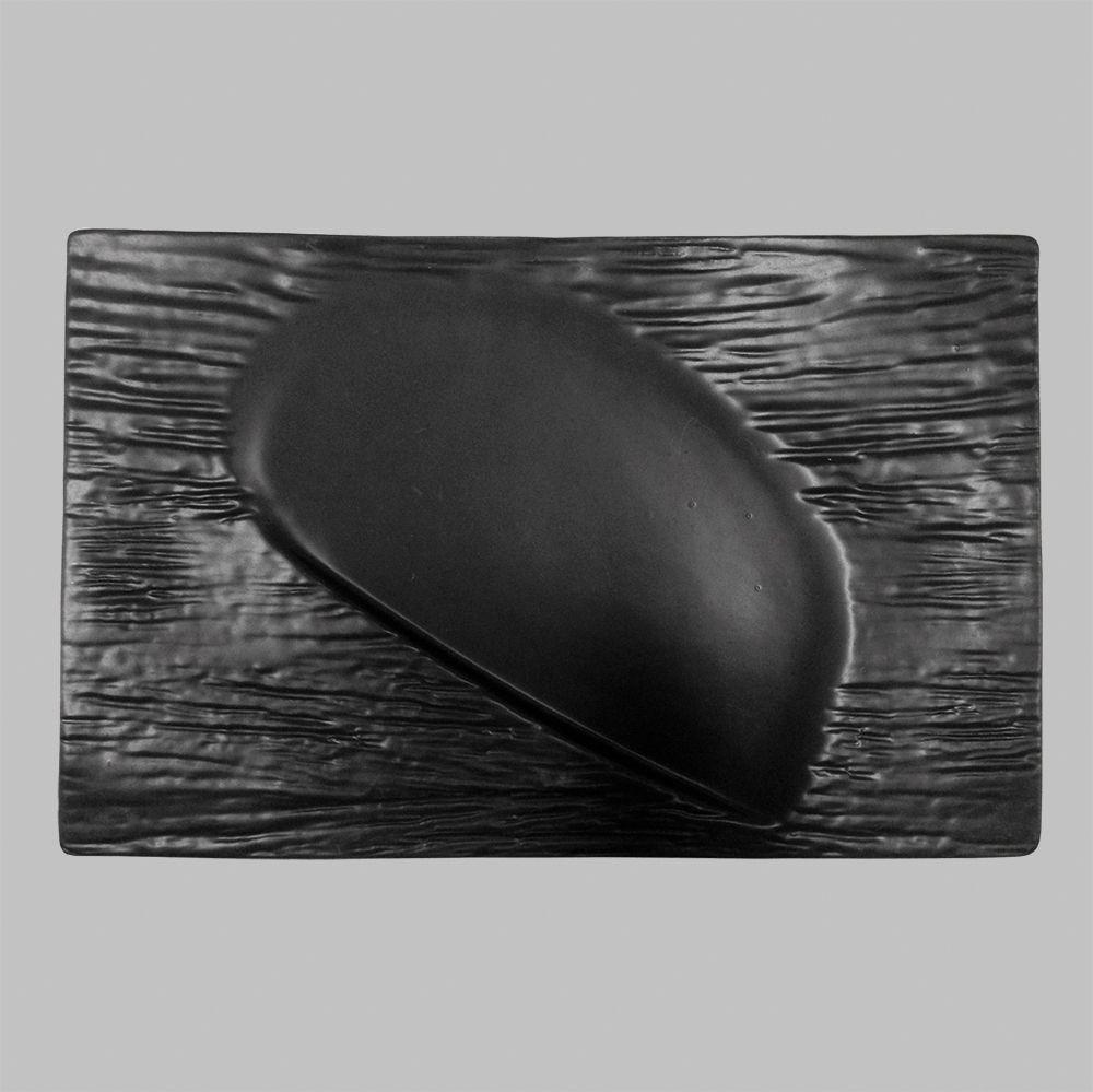 Блюдо черное прямоугольное Matsuyama 30*19 см, P.L. Proff Cuisine - фото 1 - id-p143294759